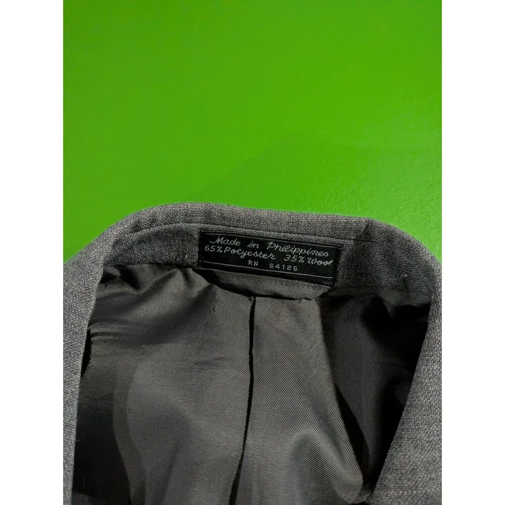 Foreman & Clark Suit, 2pc, Gray, Sz 42R (36 Pant) Wool Blend Men's Corpcore Prof